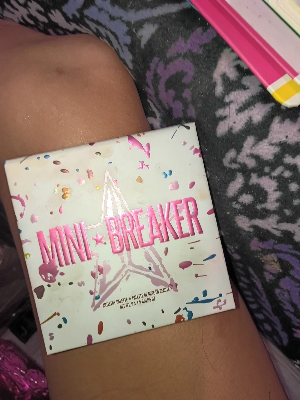 Jeffree Star Mini Breaker Eyeshadow Palette - Pink, Gold, Blue